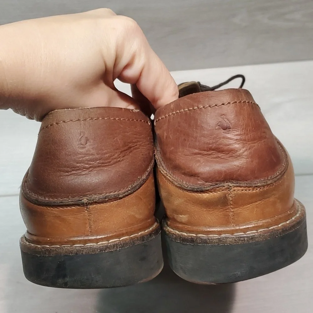Olukai Mens Walino M Leather Oxford Slip on dress shoes sz 9.5